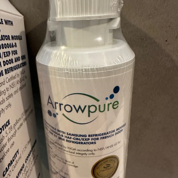 1 x Arrowpure Refrigerator Water Filters For Samsung DA29-00020B NEW SEALED - Picture 2 of 2